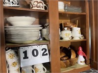 Shelves of Dishes Lot