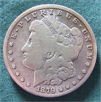 1879-S U.S. MORGAN SILVER DOLLAR COIN