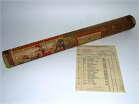 ERIE LITHO POSTER MAILING TUBE - 1940'S