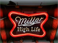 Neon Miller High Life Advertising Sign New Old Sto