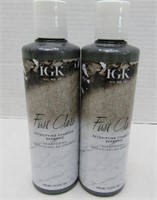 2 New IGK First Class Detoxifying Charcoal Shampoo