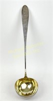 NORWEGIAN 1822 - 830 SILVER GOLD WASHED LADLE