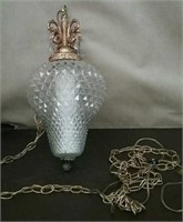 Box-Vintage Glass Hanging Ceiling Lamp