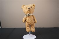 Antique Mohair Bear with Floral Bow