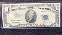 Currency: 1953 $10 Silver Certificate Note