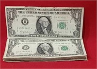 Fifty One Dollar "barr" Notes Including Star Note