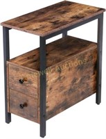 End Table with Drawer  18.9L x 11.8W x 24H