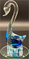 Beautiful MCM Murano Art Glass Swan Paperweight