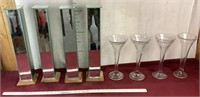 Beveled Glass Display Towers & Vases