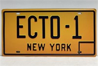 Novelty Ecto-1 New York License Plate Reproduction