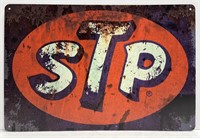 Reproduction STP Metal Sign, About 8" x 12"