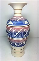 Hand Made Mexican vase signed