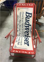 Foldable Budweiser lawn chair