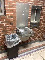 Elkay Drinking Fountains & Trash Can