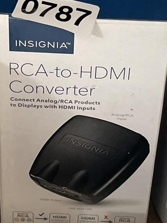 INSIGNIA RCA TO HDMI CONVERTER RETAIL $40