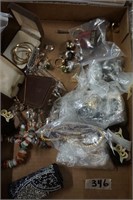 Tray Lot of Costume Jewelry