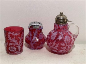 Cranberry Bohemian Glassware