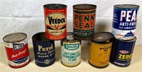 Vintage qt oil cans