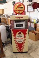 Gilmore Red Lion Gas Pump with Plastic Globe