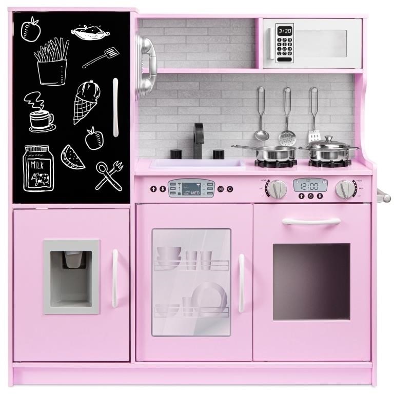 E6156  Best Choice Kids Play Kitchen Toy Set, Pink