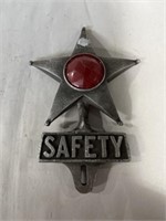 Metal Safety star plate topper 4.5?x6.5?