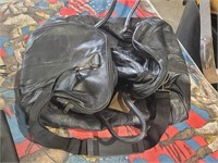 Jordache - Black Leather Zip Bag