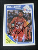 1989-90 FLEER CHARLES BARKLEY AUTOGRAPH