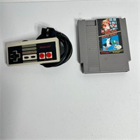 Nintendo NES Controller and Super Marios Bros Game