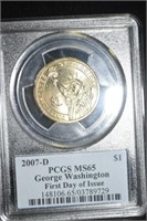 2006 D PCGS MS65 George Washington $1 Coin
