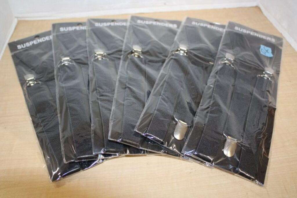 SELECTION OF BLACK SUSPENDERS-BRAND NEW