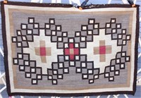 Vintage Old Crystal Style Navajo Rug Weaving