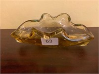 Murano Glass Ashtray 9" x 6" x 3"H