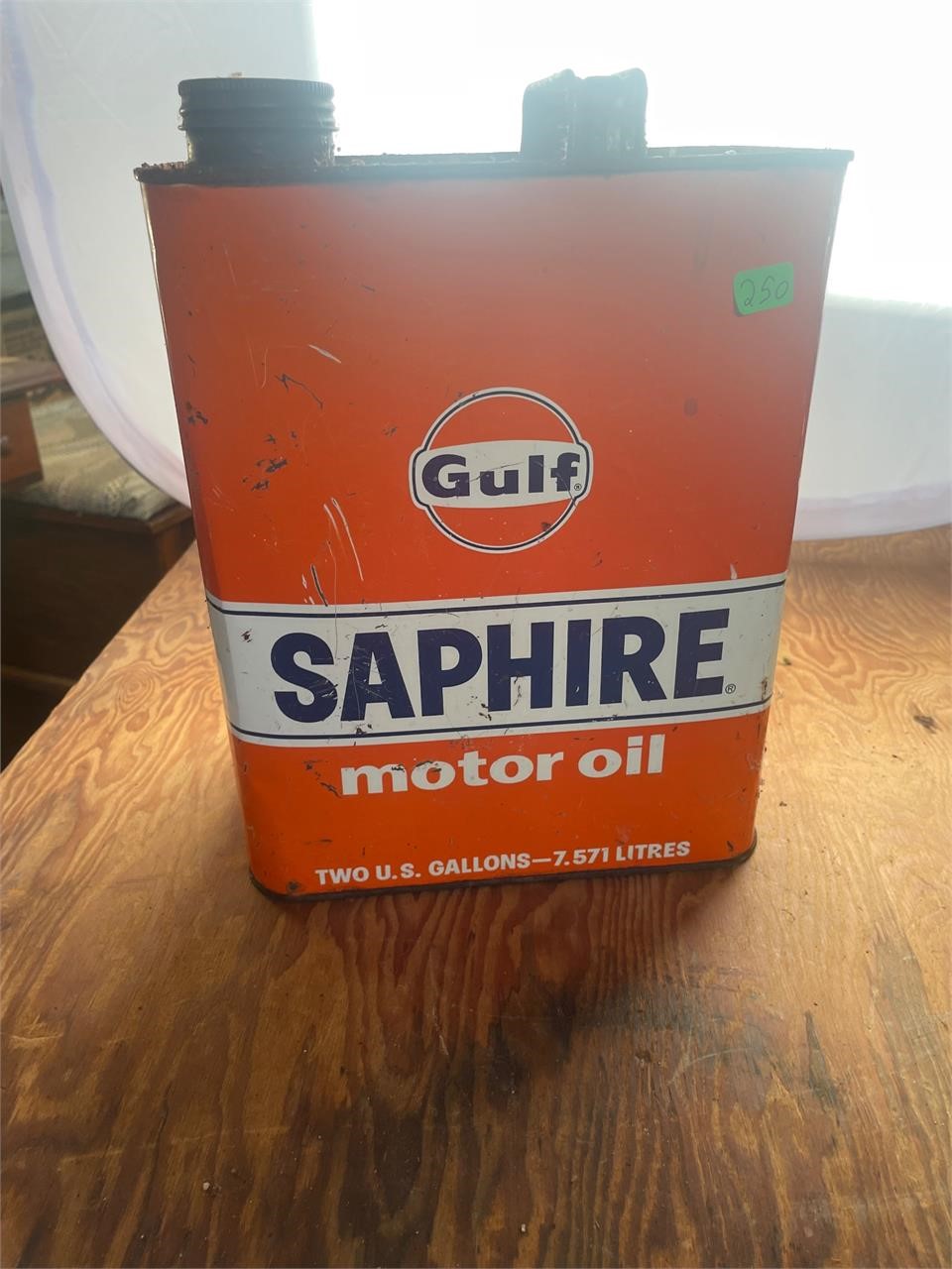 2 Gallon Gulf Saphire Oil Can