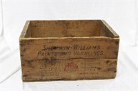 SHERWIN WILLIAMS ADVERTISING CRATE