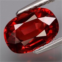 Natural Cherry Red Rhodolite Garnet 2.14 Cts