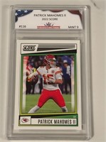 2022 Score #116 Patrick Mahomes Card