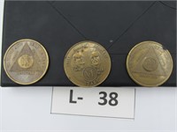 Lot of 3 AAA Tokens