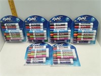 6PC 12 PK EXPO DRY ERASE MULTI COLOR MARKERS
