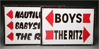 The Ritz- Vintage Masonite Signs (2)