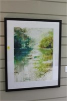 Framed  Art Watercolor double matted
