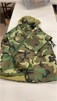 Camouflage long Jacket  large