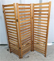 3-Panel Wood Room Divider