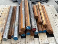 Pallet with Quantity of 2-1/2" Solid Shaft. #C.