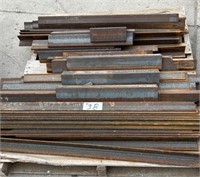 Pallets of Misc. Size Heavy Angle Iron. #C.