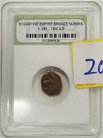Byzantine Empire Bronze Nummis Coin