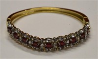 Ladies 4 Ct. Ruby Bangle Bracelet
