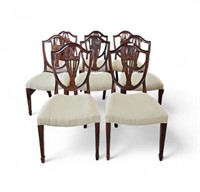 Set of 8 Baker Federal Style Shield Back Chairs.