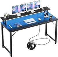 Isunirm 55 Inch Computer Desk With Power Outlets,