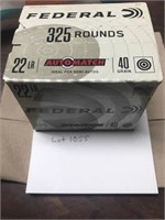 325 Rounds Of Federal .22 Lr Ammo, 1 Box