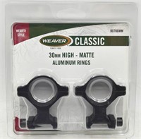 Weaver Classic 30mm High-Matte Aluminum Rings